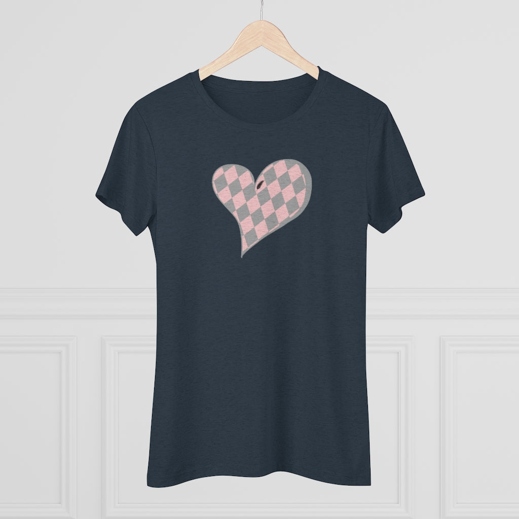 Howl’s Plaid Heart Women's Triblend Tee - Once Upon a Find Couture 