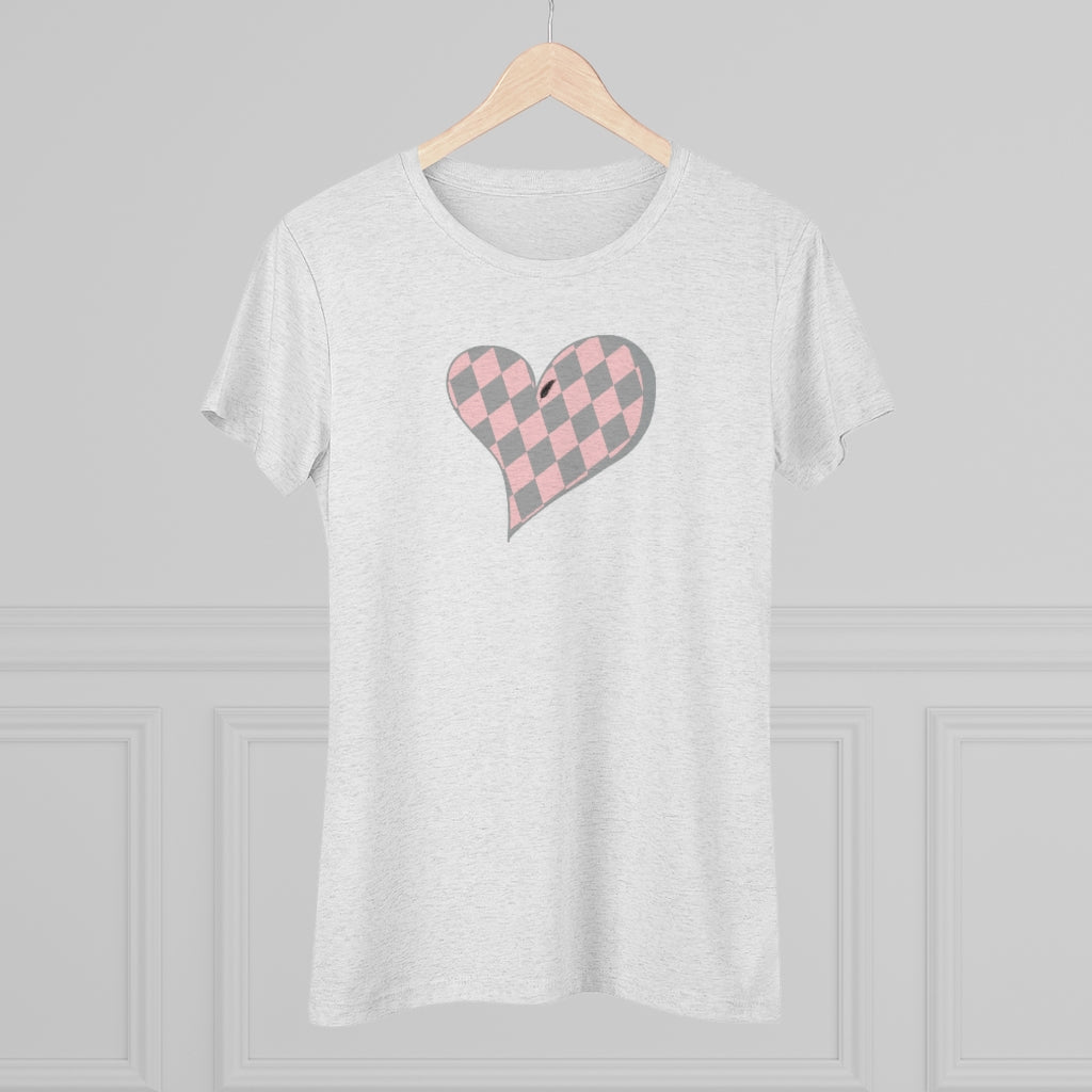 Howl’s Plaid Heart Women's Triblend Tee - Once Upon a Find Couture 