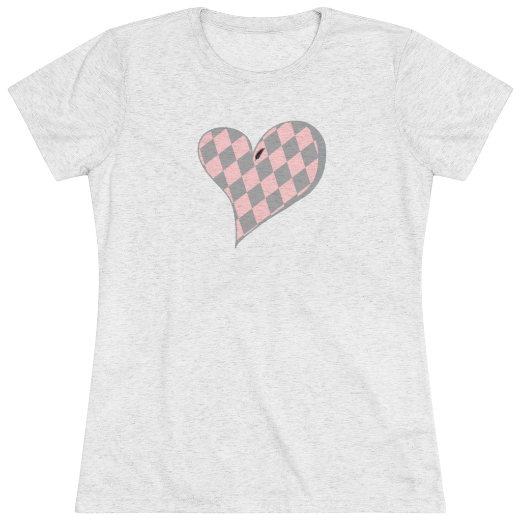 Howl’s Plaid Heart Women's Triblend Tee - Once Upon a Find Couture 