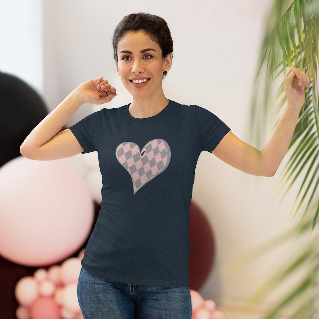 Howl’s Plaid Heart Women's Triblend Tee - Once Upon a Find Couture 