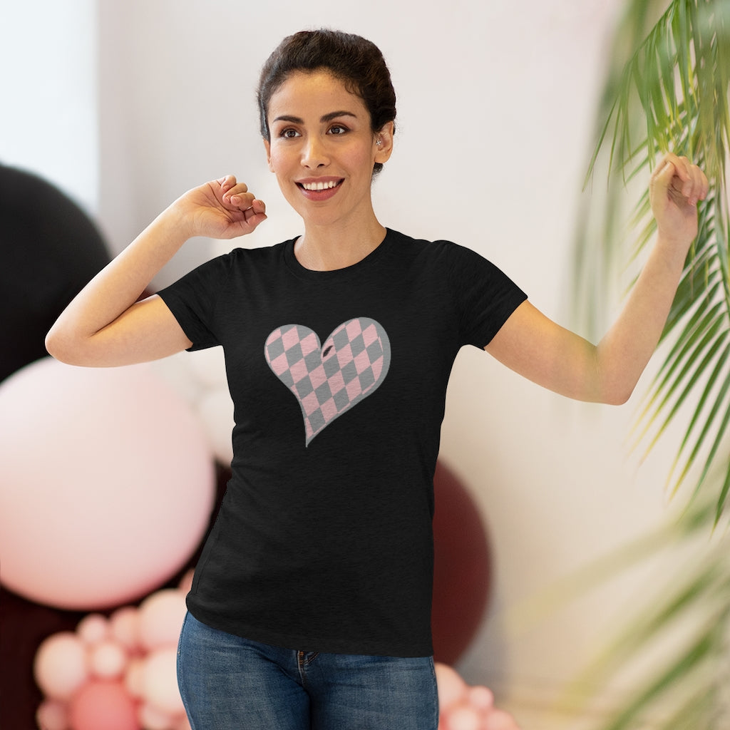 Howl’s Plaid Heart Women's Triblend Tee - Once Upon a Find Couture 