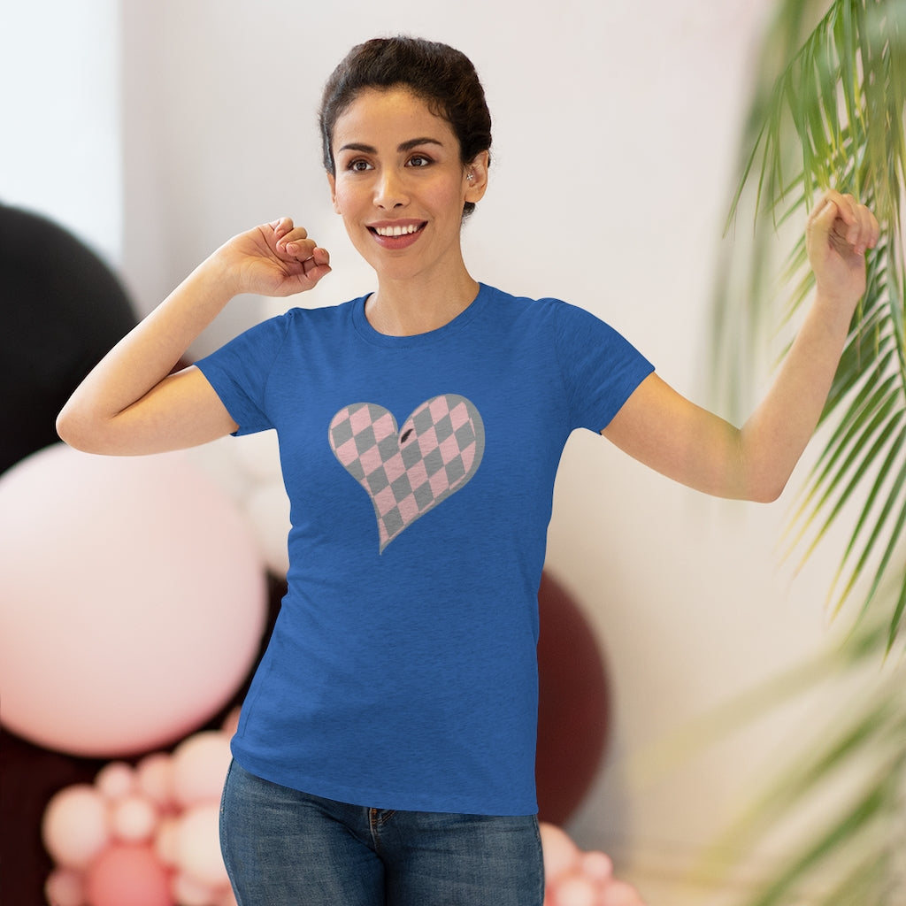 Howl’s Plaid Heart Women's Triblend Tee - Once Upon a Find Couture 