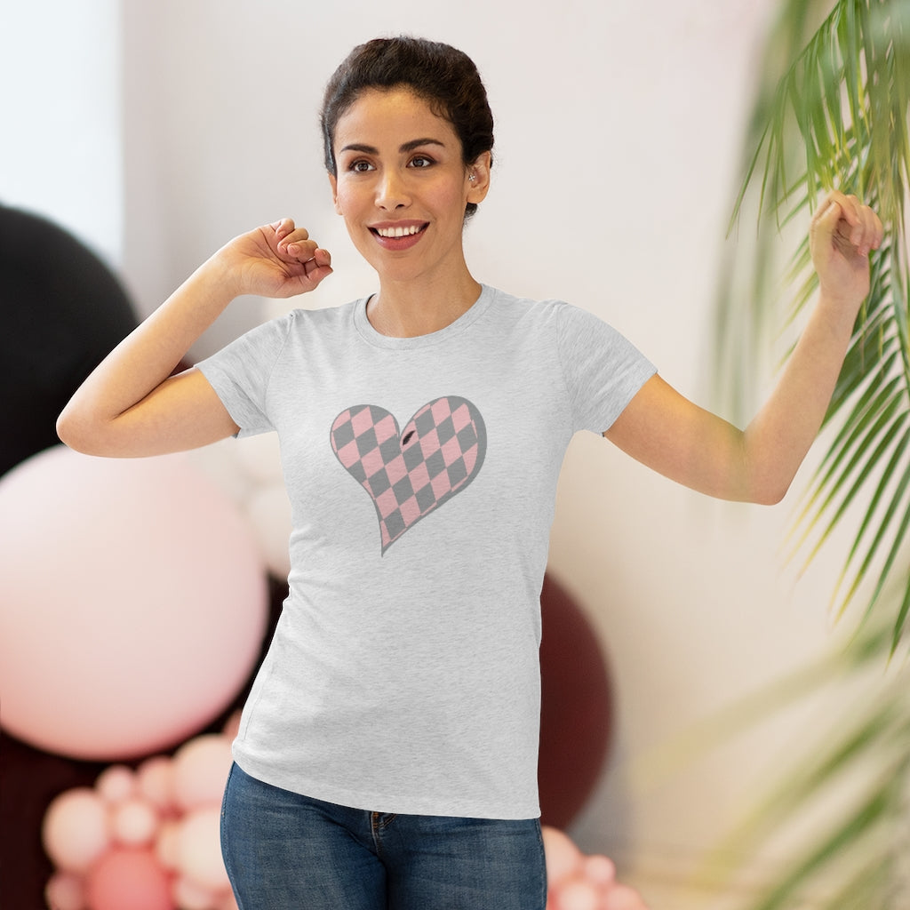 Howl’s Plaid Heart Women's Triblend Tee - Once Upon a Find Couture 