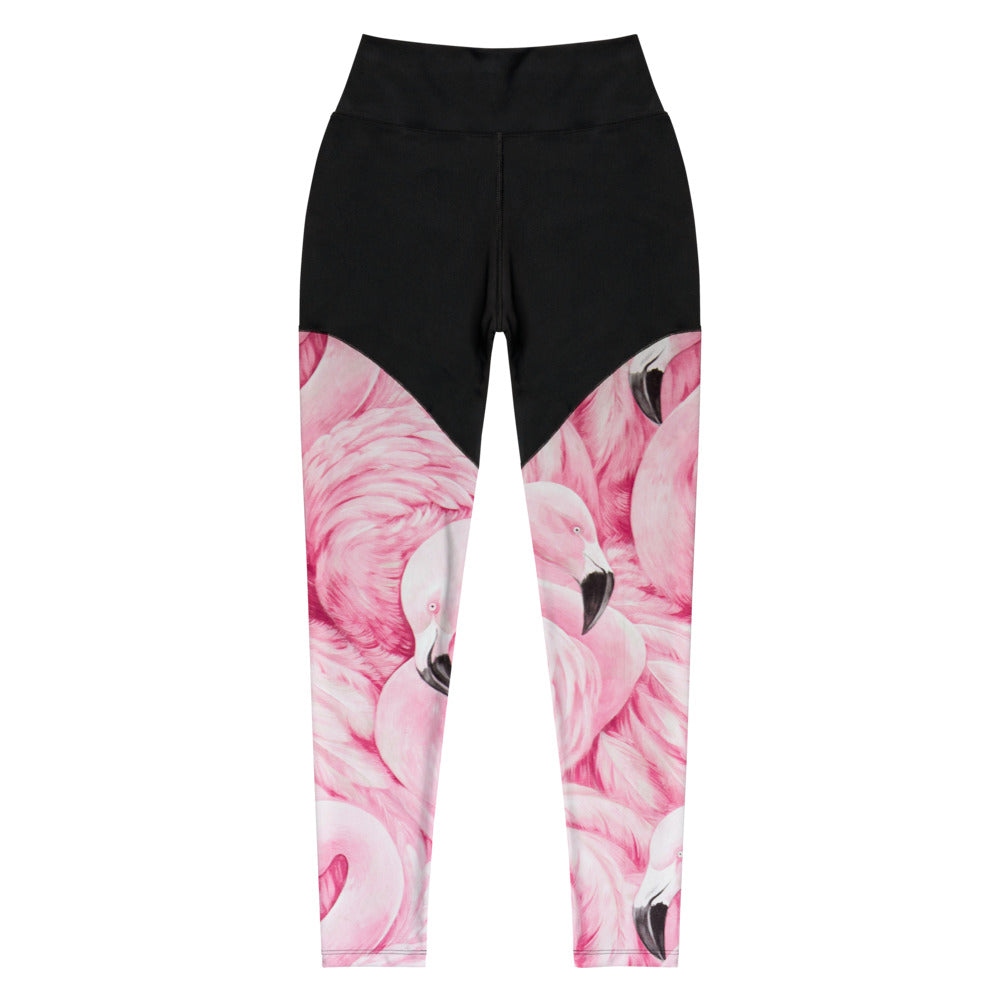 Flamingo Sports Leggings - Once Upon a Find Couture 