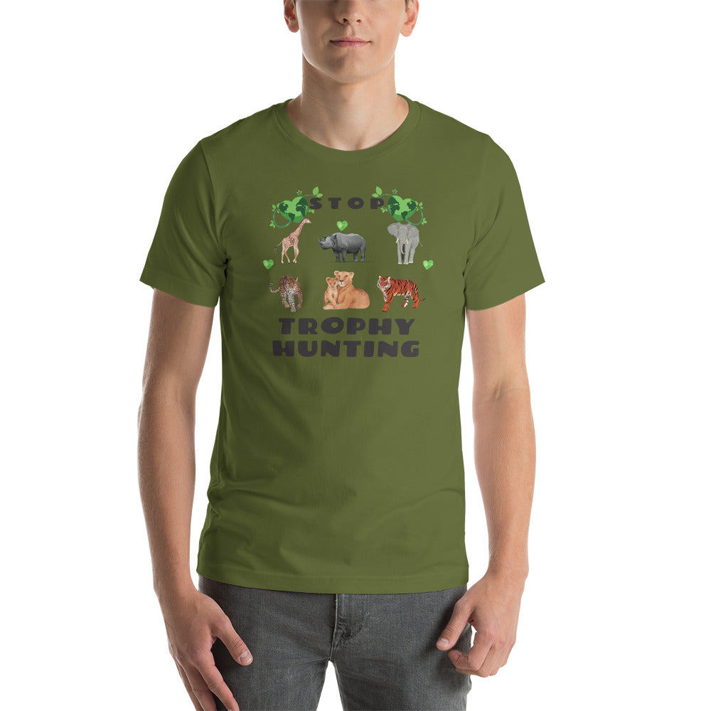 Stop Trophy Hunting Short-Sleeve Unisex T-Shirt - Once Upon a Find Couture 